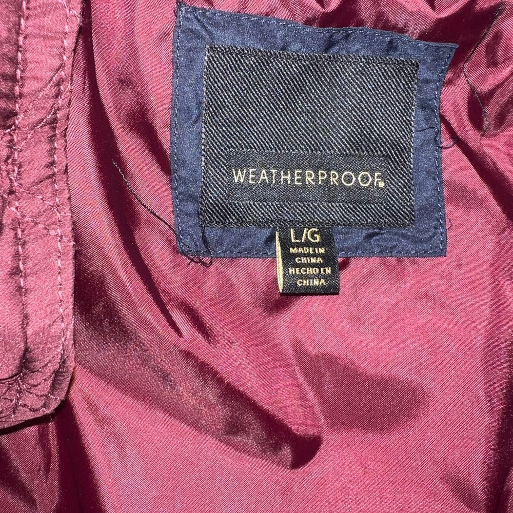 Weatherproof Quilted Burgundy barn Jacket L - Picture 14 of 15